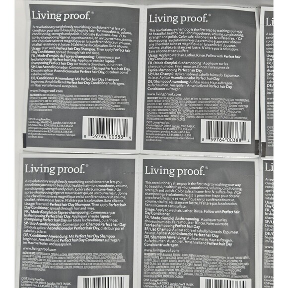 Six Living Proof Perfect Hair Day DUO Shampoo & Conditioner Travel Sample .33oz - Picture 5 of 5